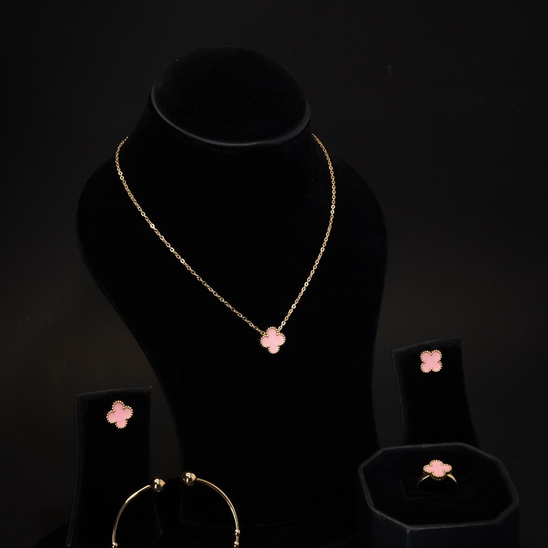 Layered Crystal Pendant Necklace