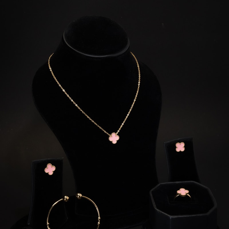 Layered Crystal Pendant Necklace - Image 2