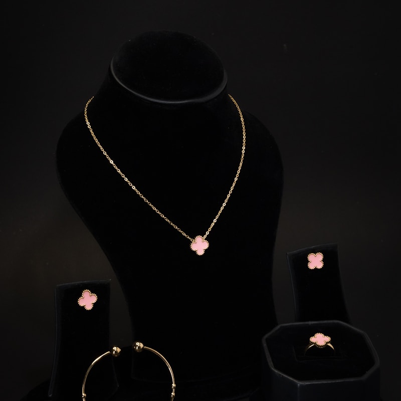 Layered Crystal Pendant Necklace - Image 3